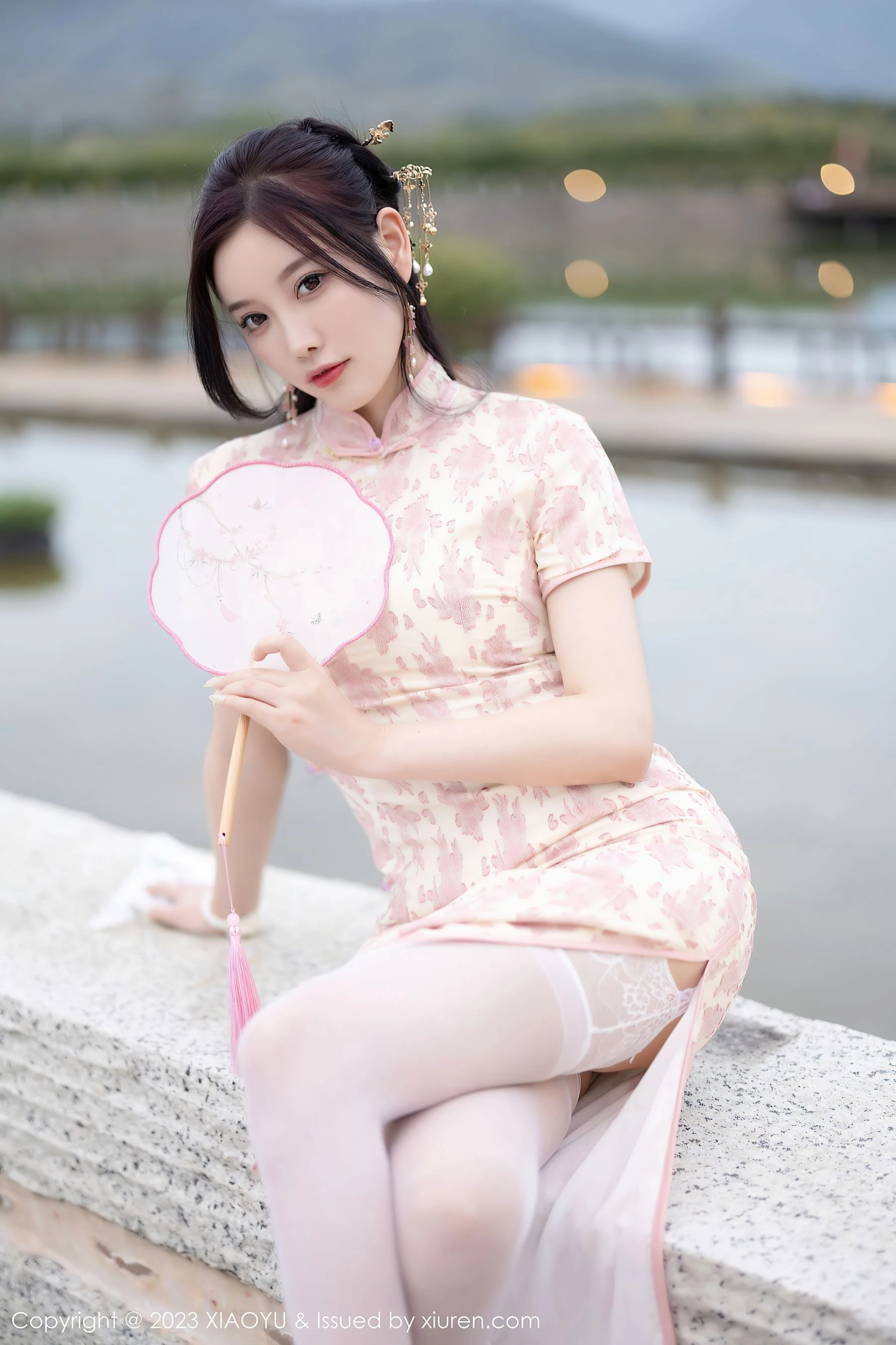 语画界 VOL.993 杨晨晨Yome 旗袍美腿插图81