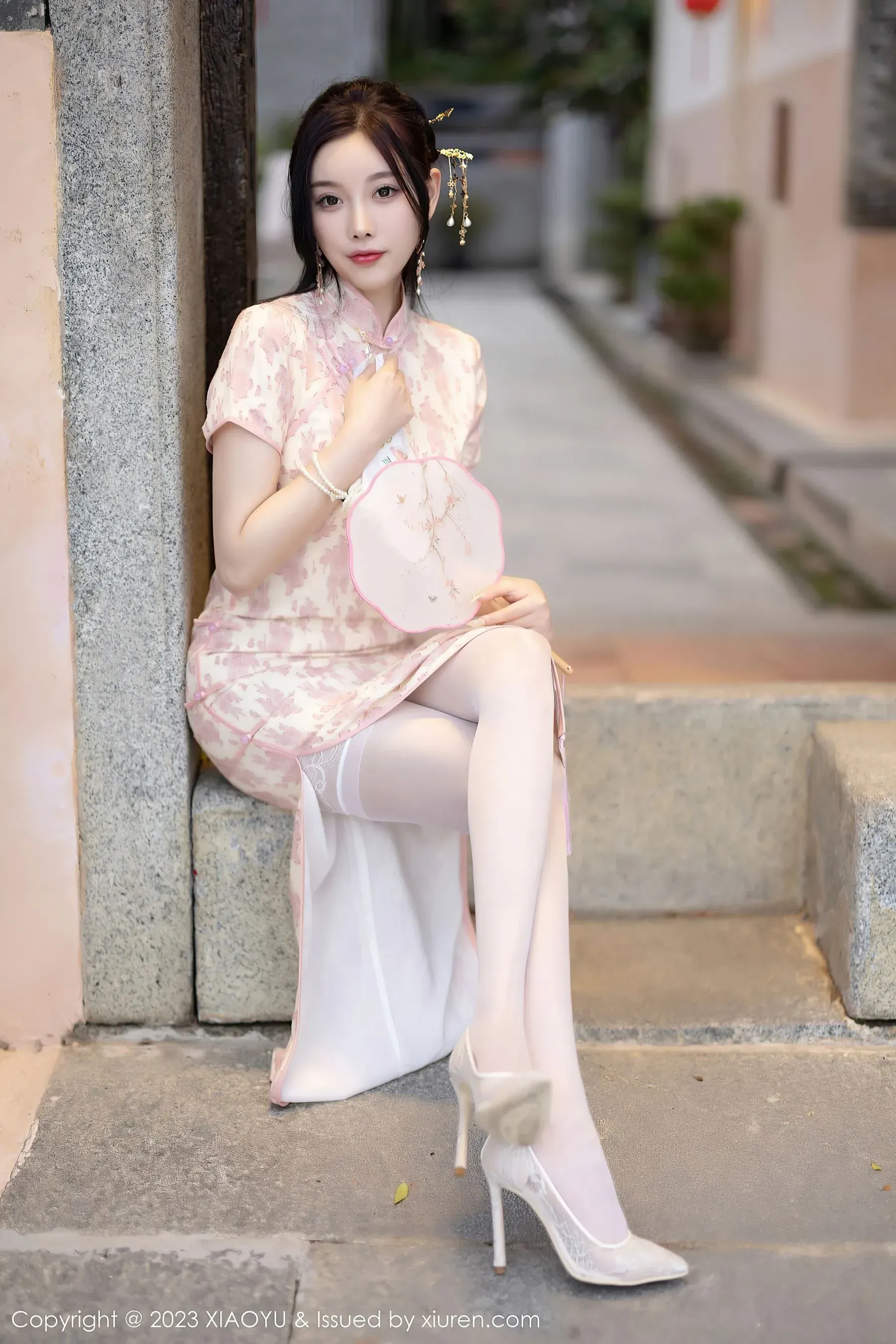 语画界 VOL.993 杨晨晨Yome 旗袍美腿插图61