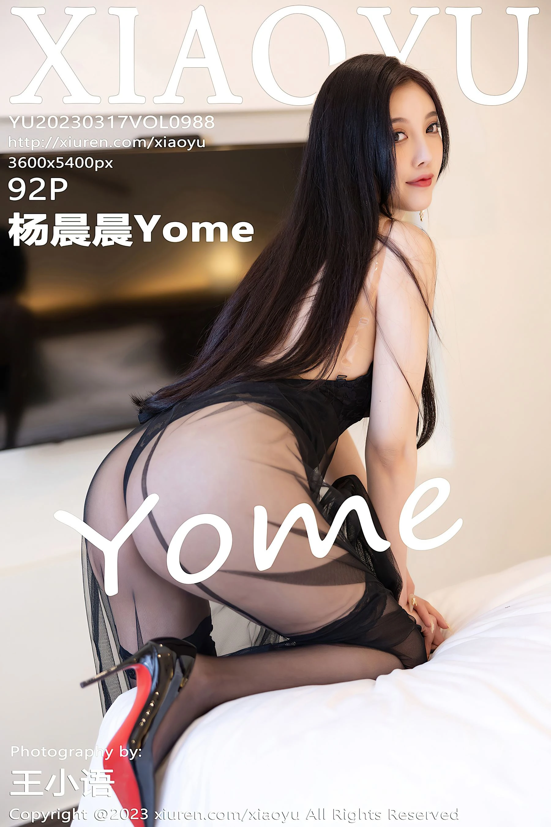 语画界 VOL.988 杨晨晨Yome 黑丝美臀插图33
