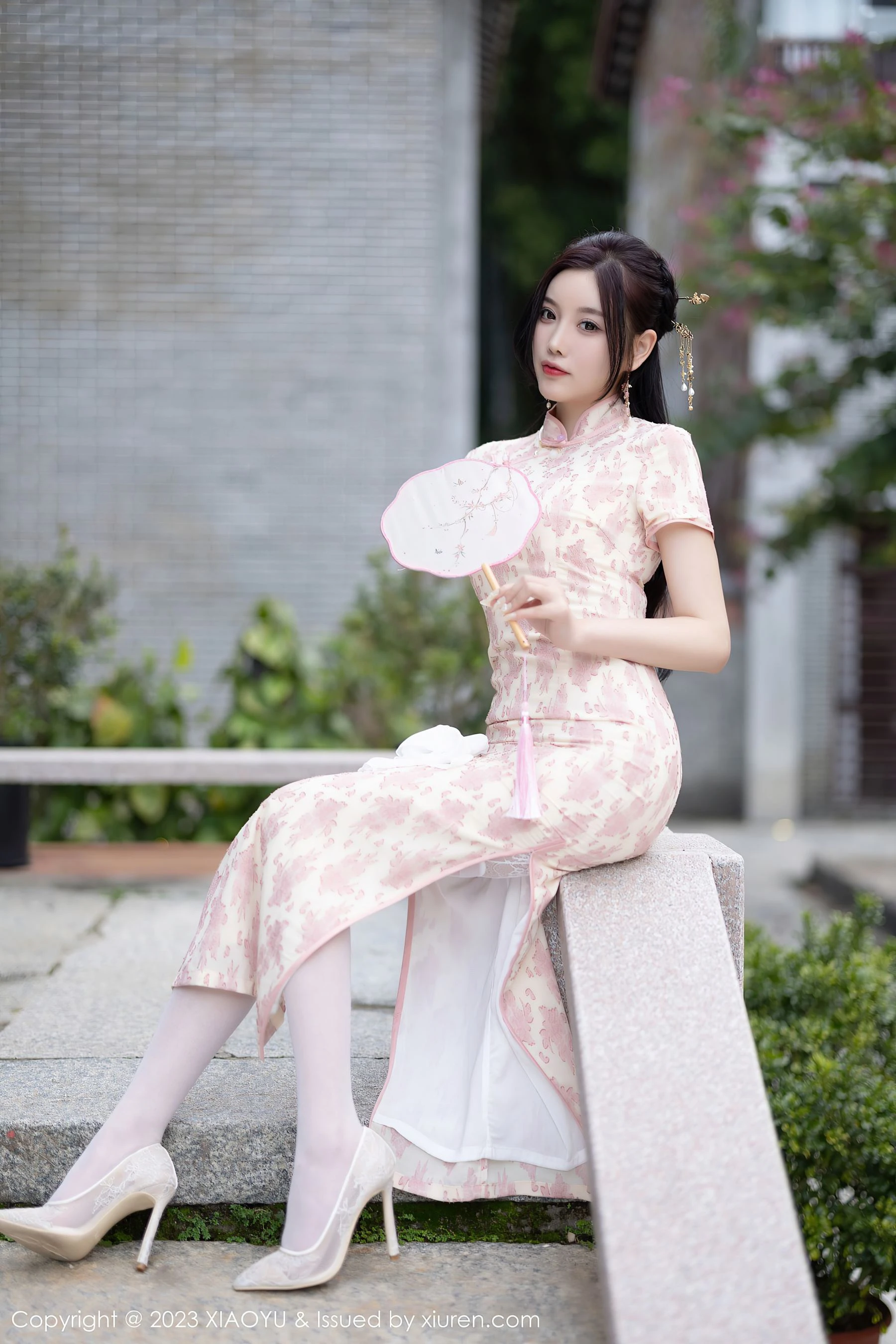 语画界 VOL.993 杨晨晨Yome 旗袍美腿插图55