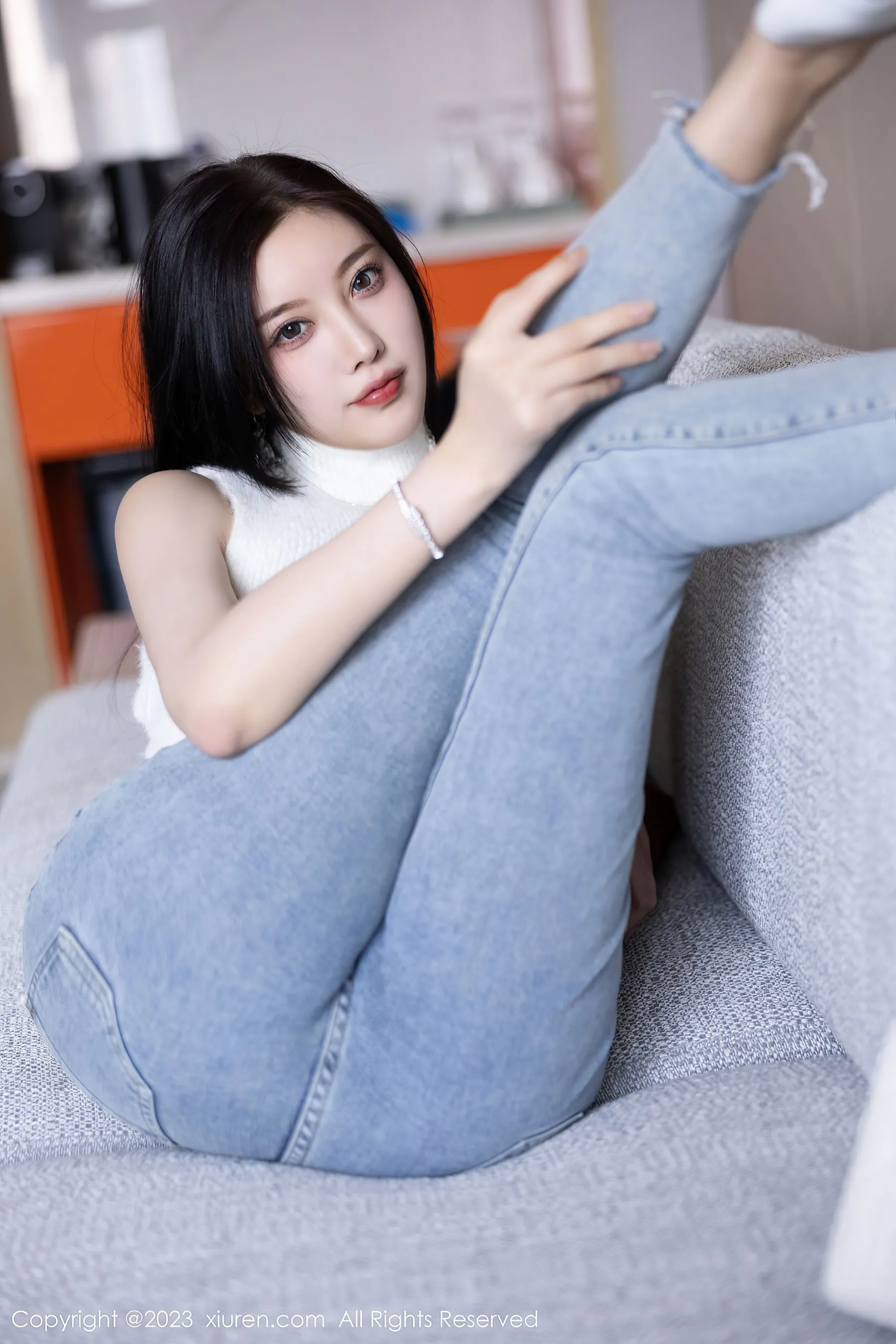 秀人网 No.6377 杨晨晨Yome 牛仔裤美臀插图75