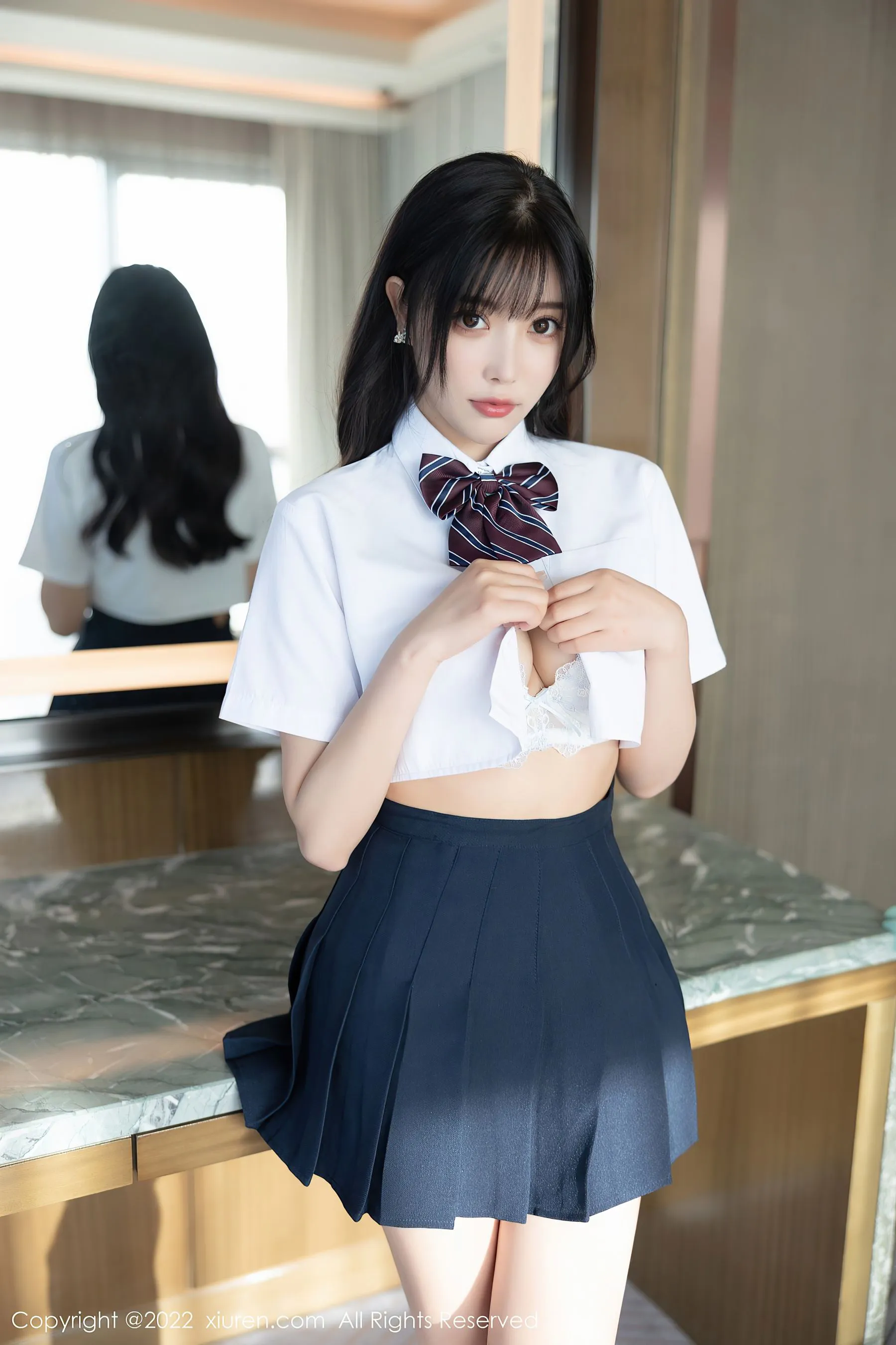 秀人网 No.5338 杨晨晨 校园制服诱惑插图77