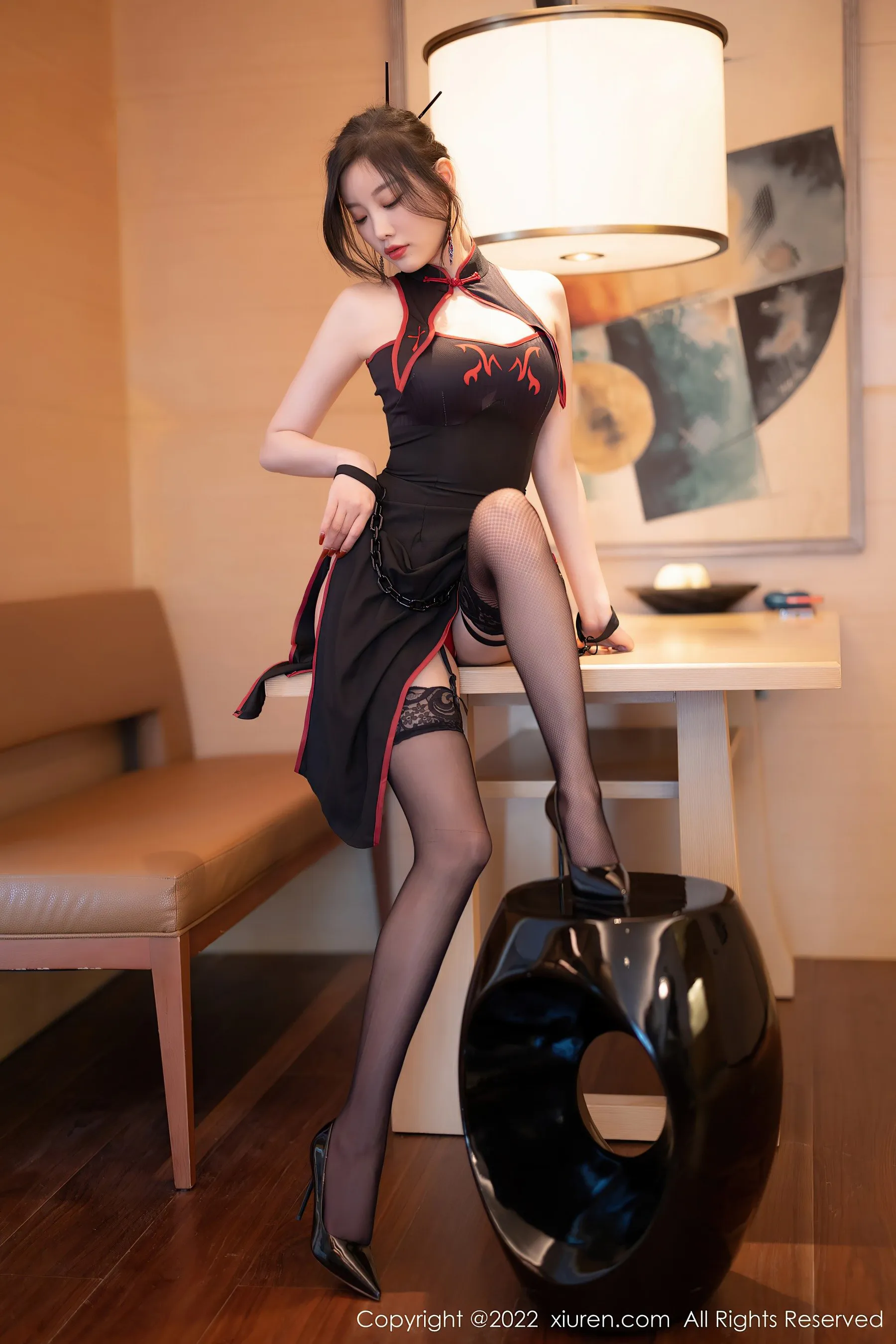 秀人网 No.4587 杨晨晨Yome 旗袍美腿私房写真插图29