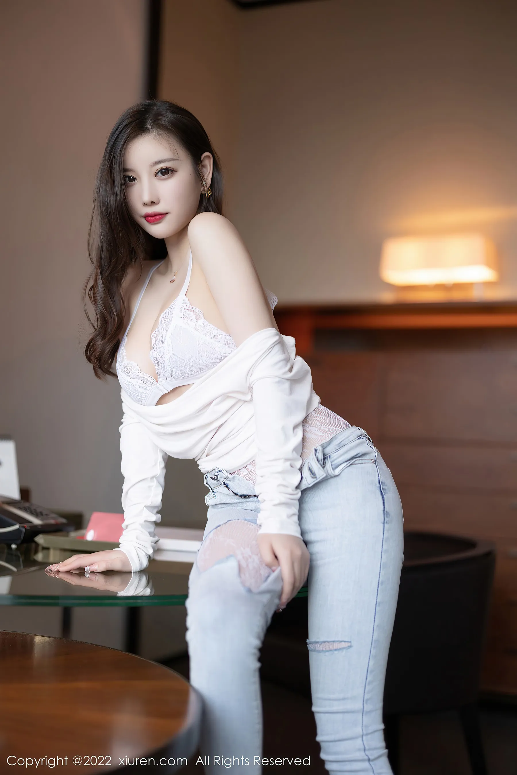 秀人网 No.4682 杨晨晨Yome 牛仔裤美腿插图16