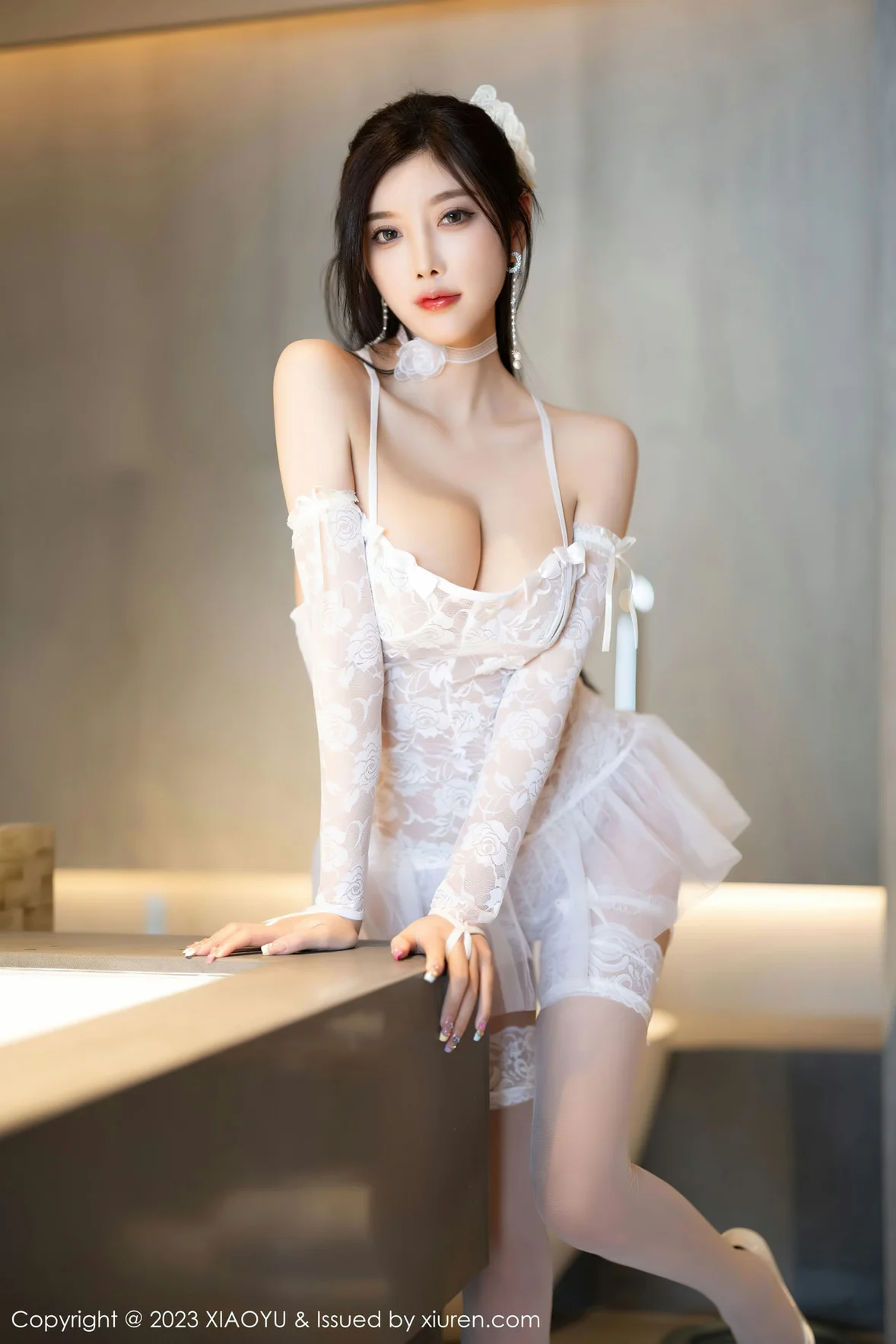 XIAOYU 语画 Vol.1095 杨晨晨Yome 白色蕾丝服饰性感写真 [92P]插图60