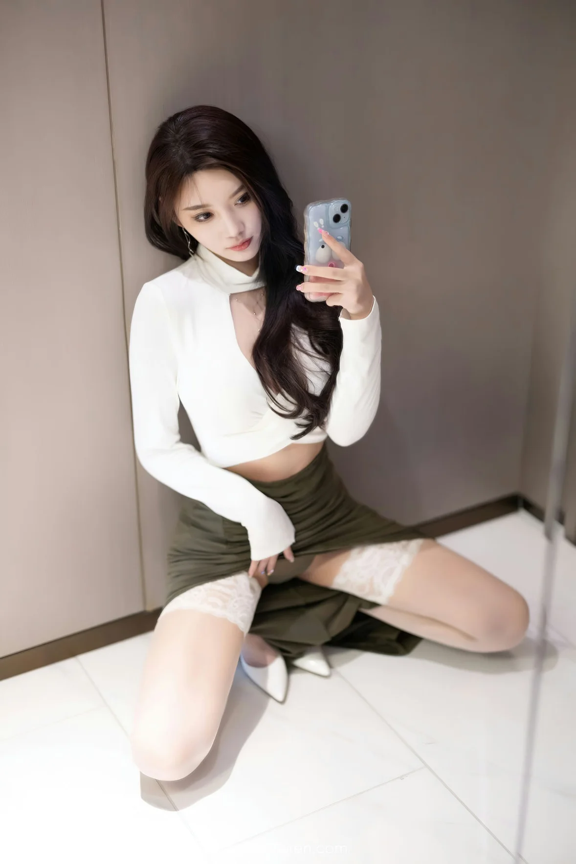 XIAOYU 语画 Vol.1080 杨晨晨Yome 绿色短裙性感写真 [86P]插图7