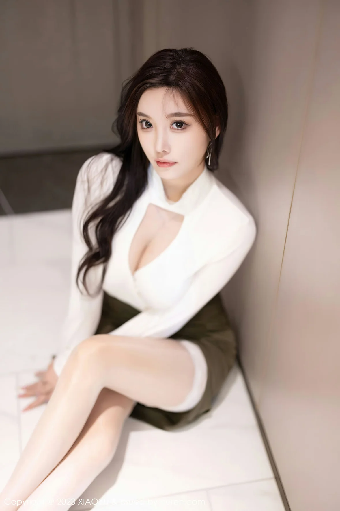 XIAOYU 语画 Vol.1080 杨晨晨Yome 绿色短裙性感写真 [86P]插图9