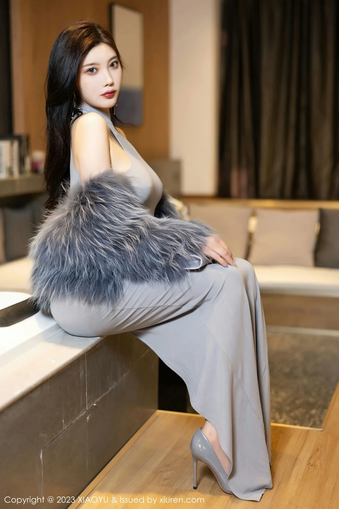 XIAOYU 语画界 Vol.1051 杨晨晨Yome 灰色镂空连衣贵州旅拍 [88P]插图14