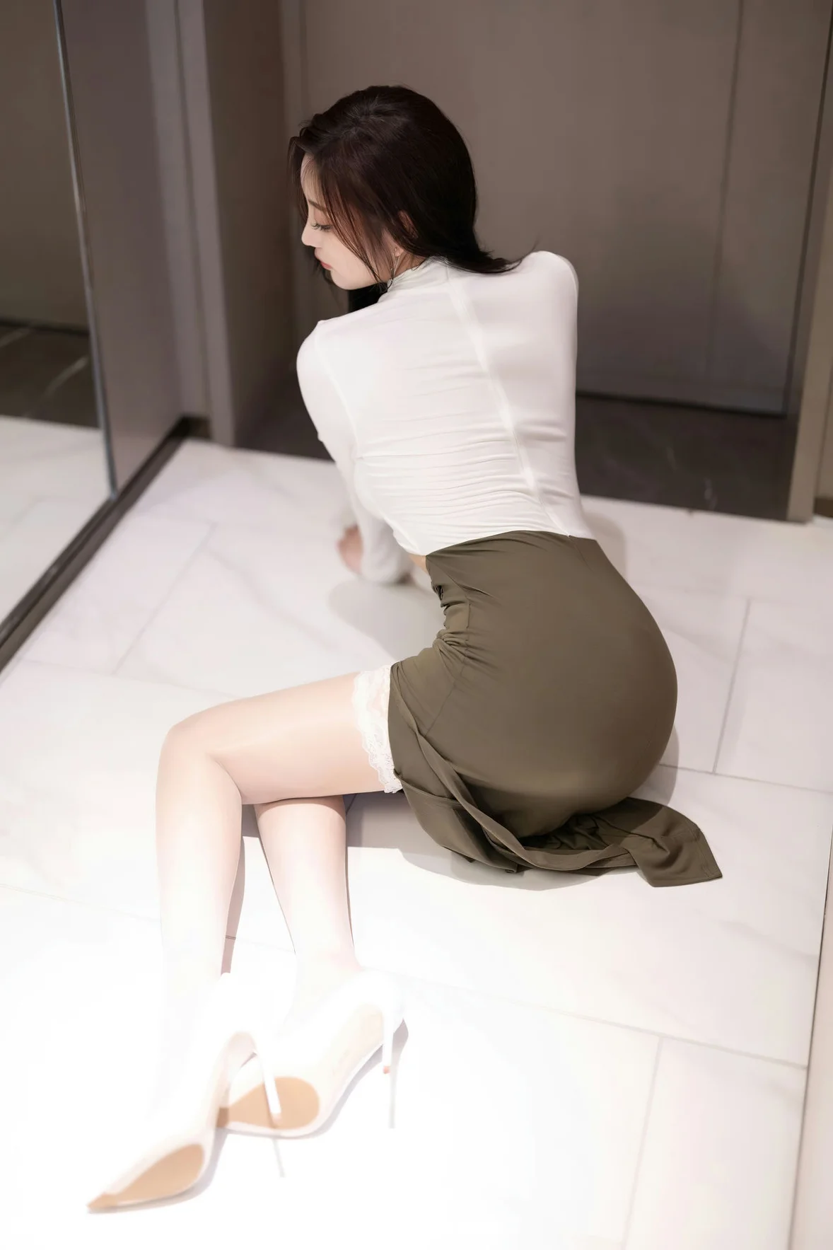 XIAOYU 语画 Vol.1080 杨晨晨Yome 绿色短裙性感写真 [86P]插图12