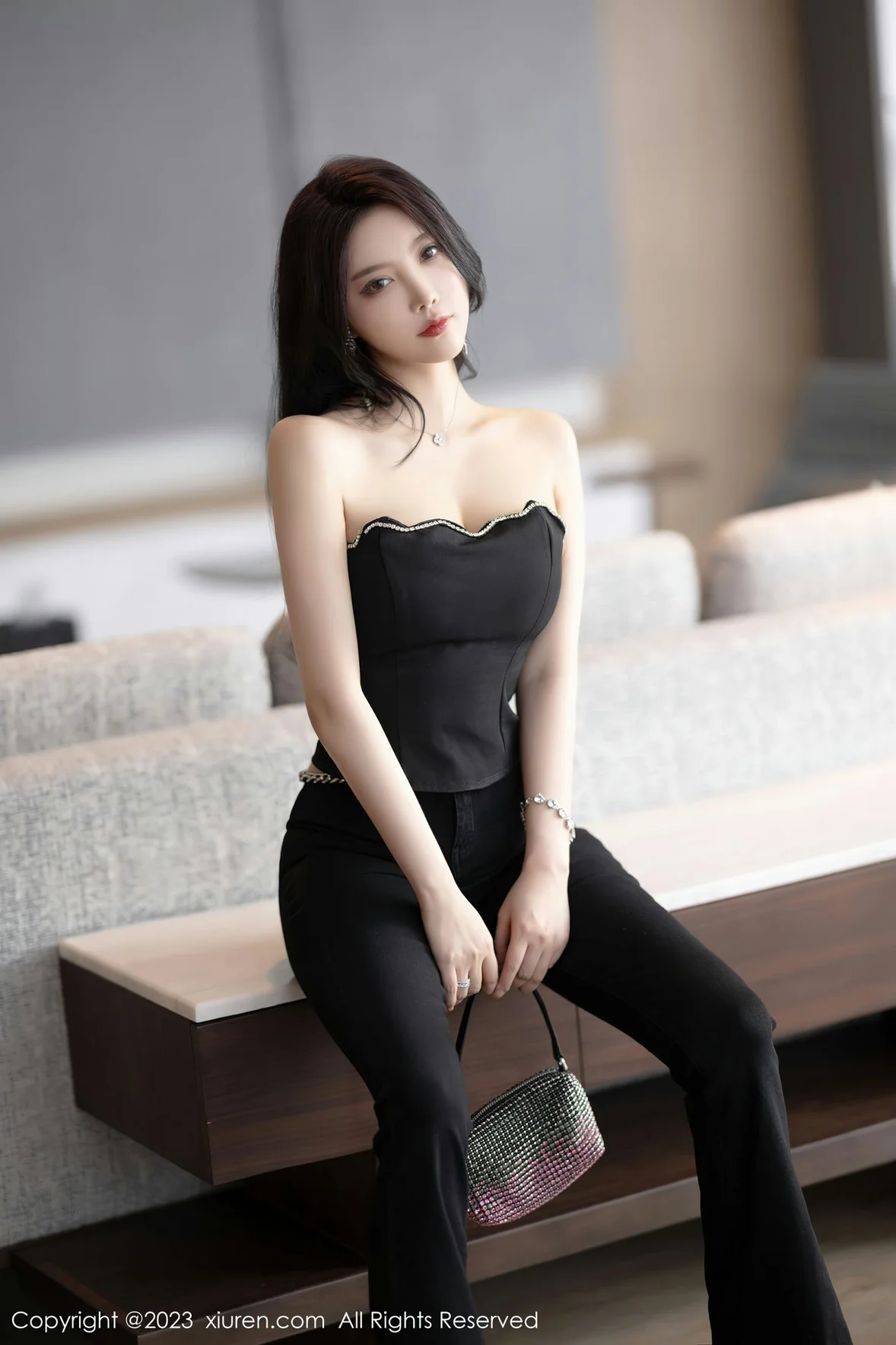 XiuRen 秀人 No.6866 杨晨晨Yome 轻透蕾丝连体衣海南岛旅拍 [91P]插图14