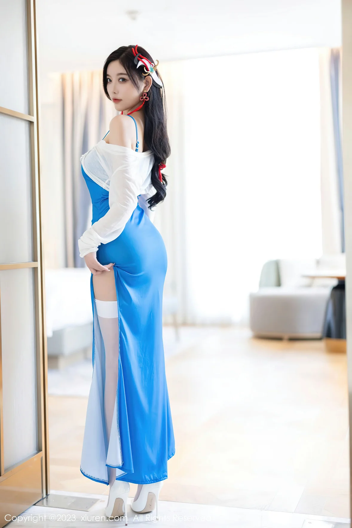 XiuRen 秀人 No.7135 杨晨晨Yome 蕾丝内衣浙江安吉旅拍 [85P]插图15