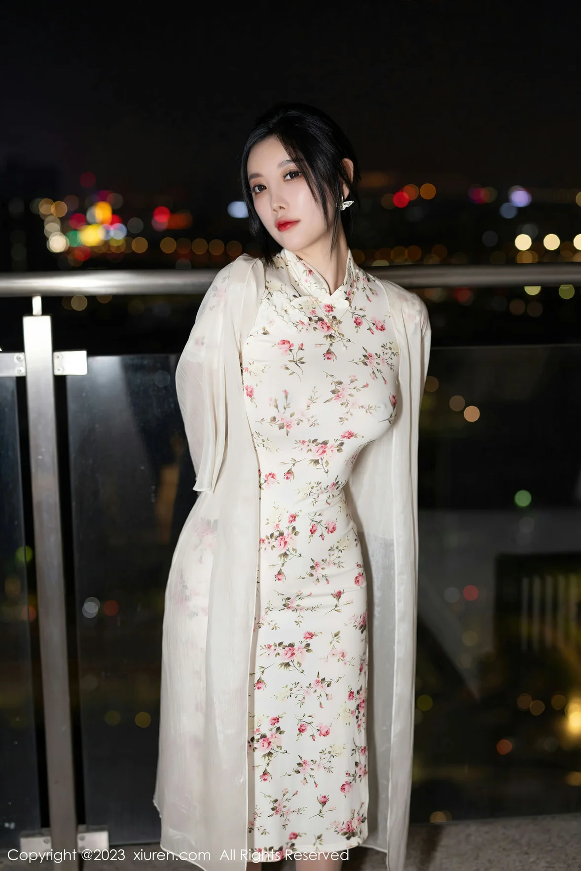 秀人网 No.7363 杨晨晨Yome 碎花旗袍浙江安吉旅拍 [87P]插图