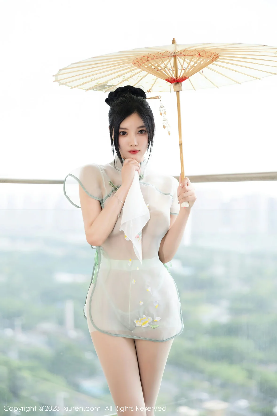 秀人网 No.7410 杨晨晨Yome 轻透薄纱性感写真 [82P]插图48