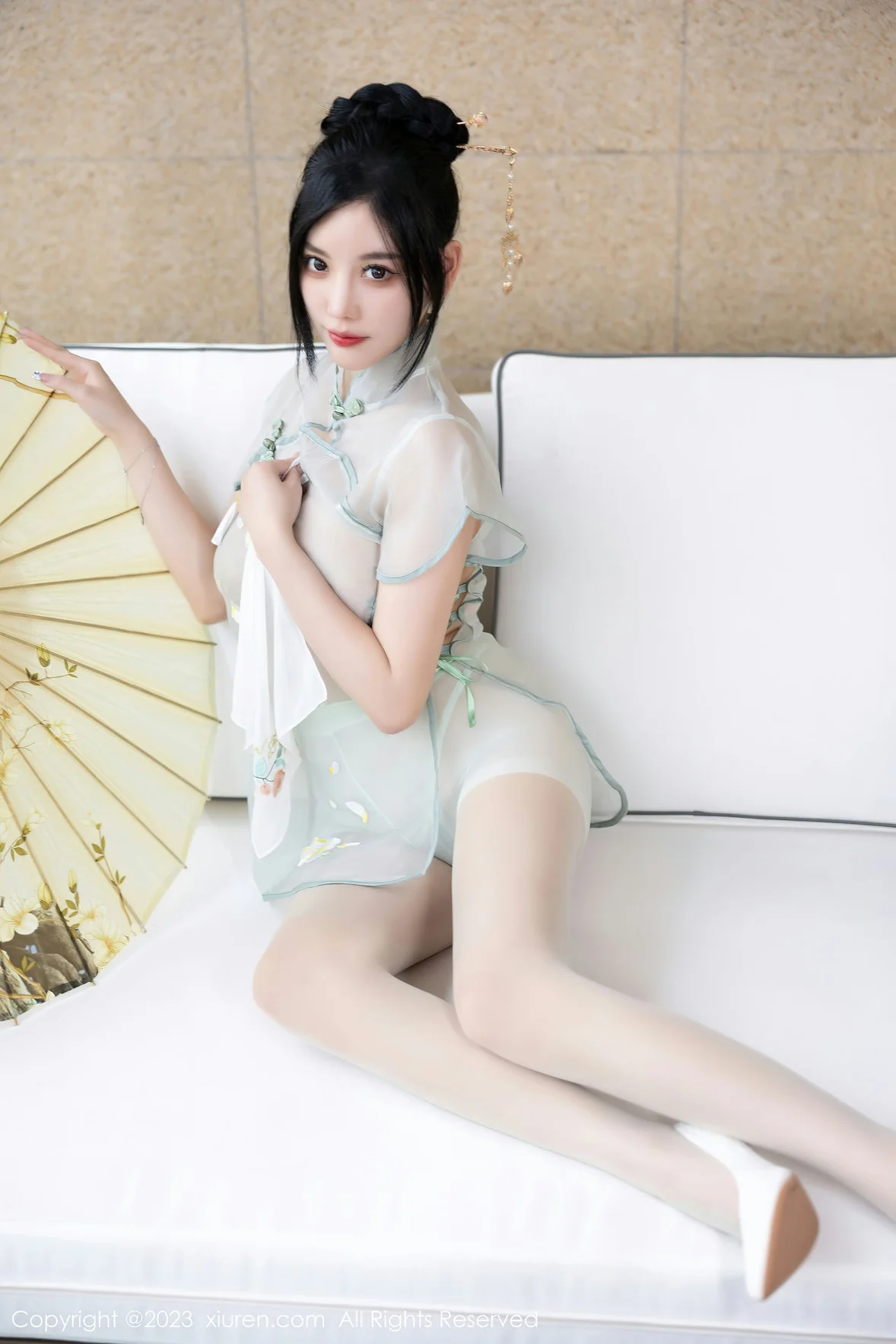 秀人网 No.7410 杨晨晨Yome 轻透薄纱性感写真 [82P]插图58