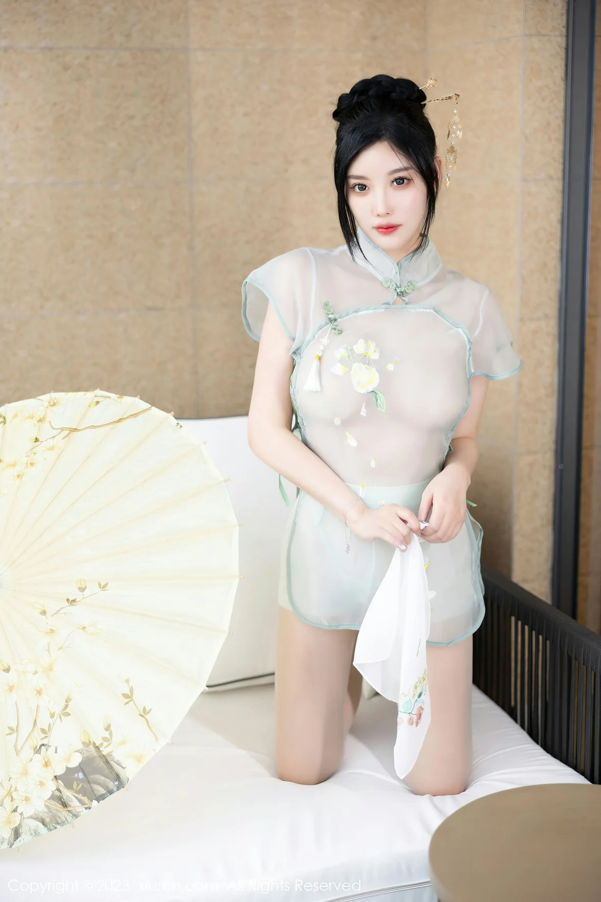 秀人网 No.7410 杨晨晨Yome 轻透薄纱性感写真 [82P]插图54