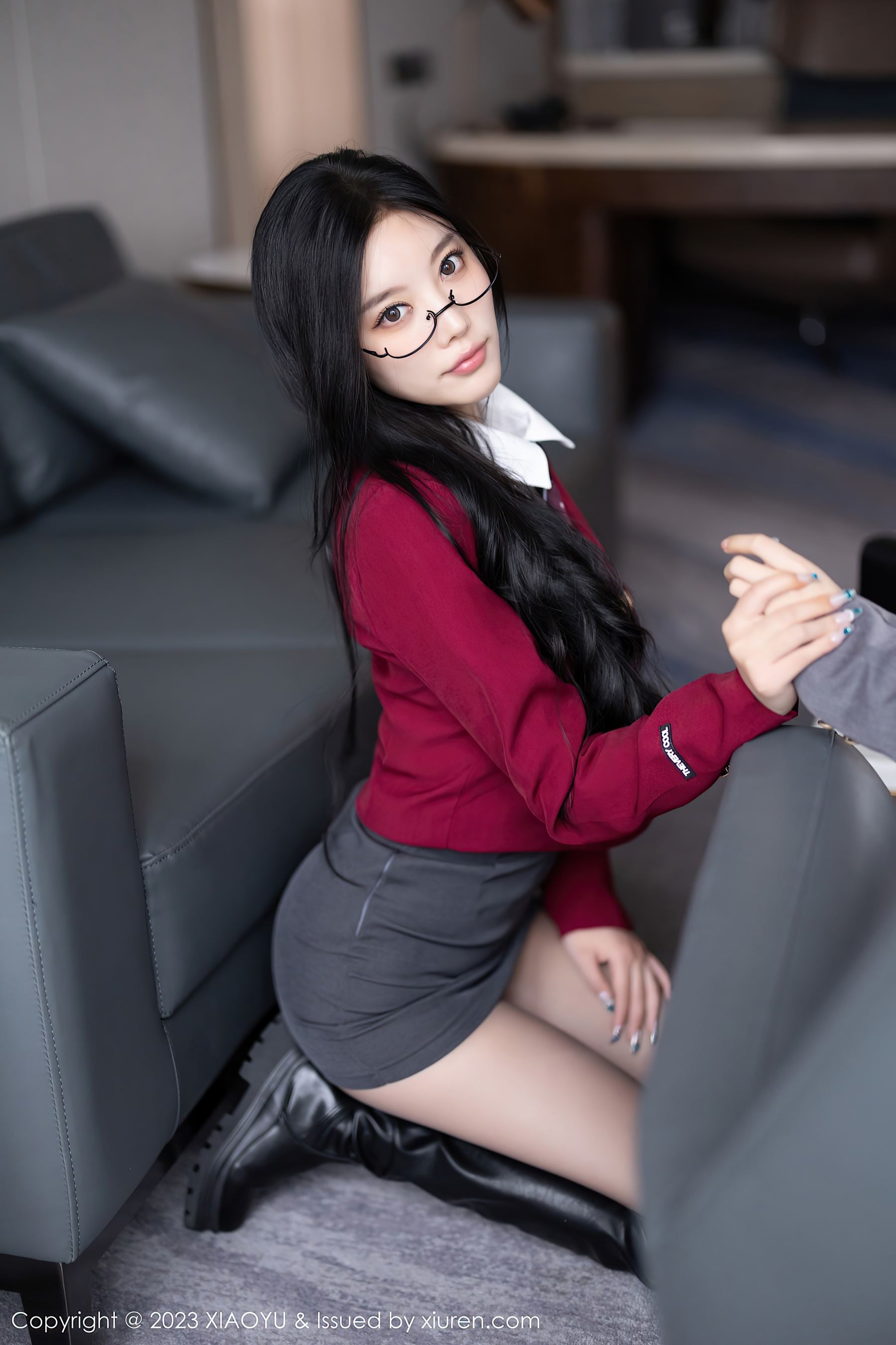 语画界 VOL.1121 杨晨晨Yome 黑丝制服插图85