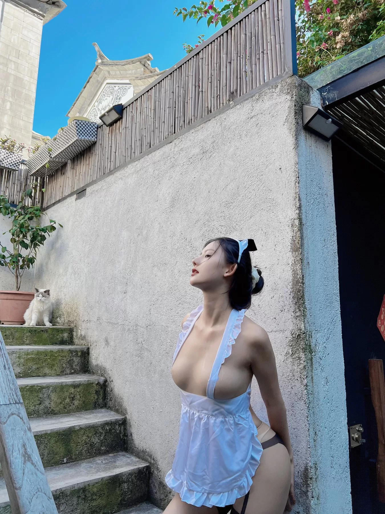 就是阿朱啊 – 女仆与猫 [40P]插图24