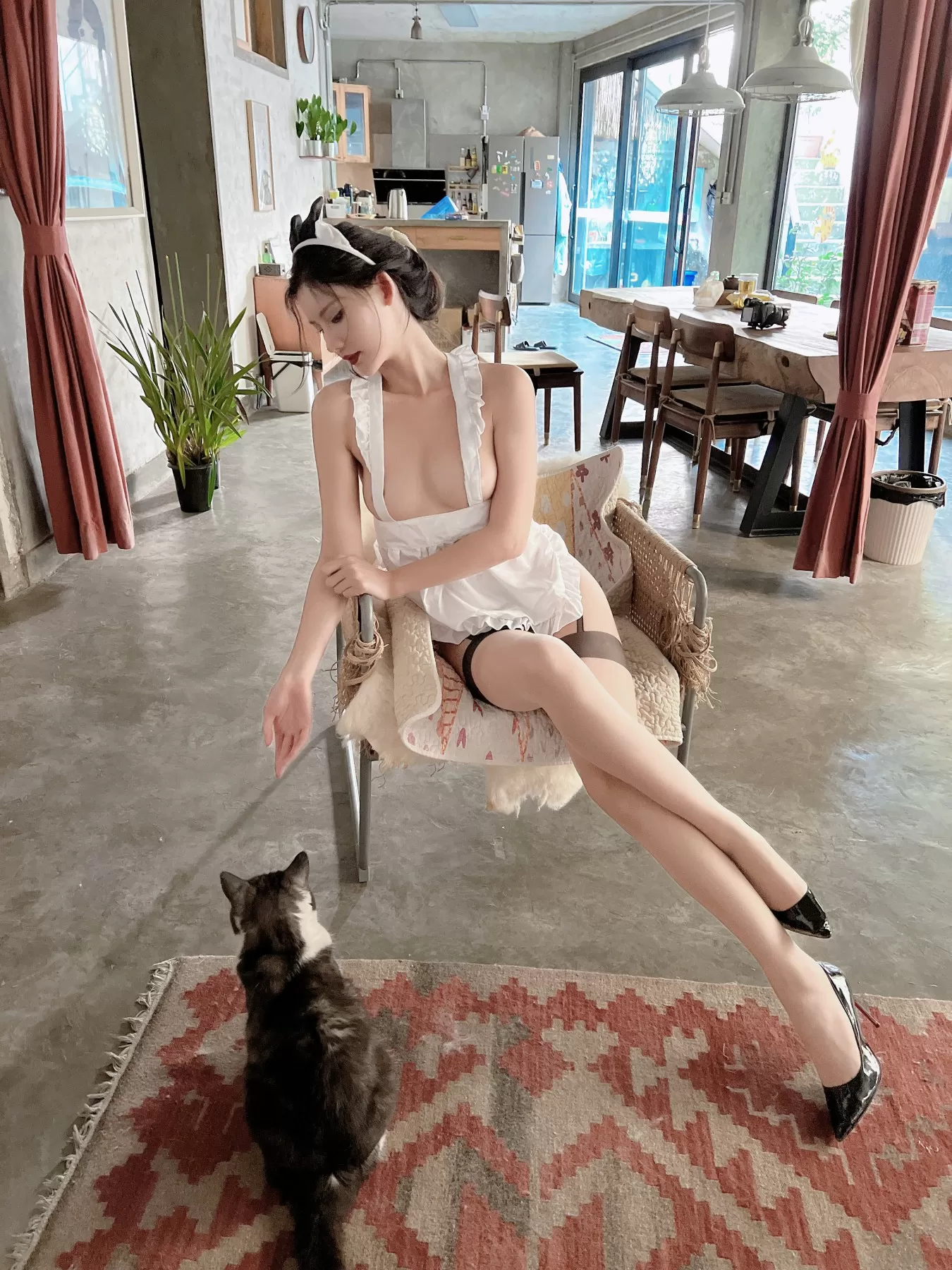 就是阿朱啊 – 女仆与猫 [40P]插图12